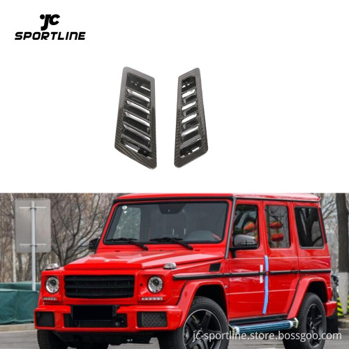 Dry Carbon Fiber Side Fender Vents for Mercedes-Benz G-Class (G500, G55 AMG, G550, G63 AMG, G65 AMG) 2004-2018
